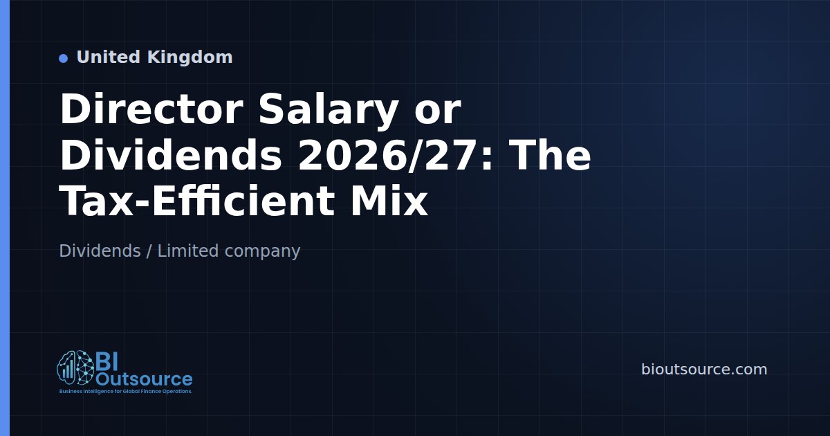 Director Salary or Dividends 2026/27: The Tax-Efficient Mix