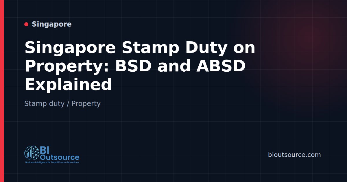 Singapore Stamp Duty on Property: BSD and ABSD Explained