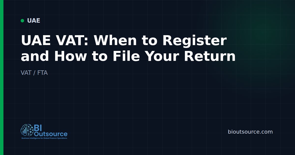 UAE VAT: When to Register and How to File Your Return