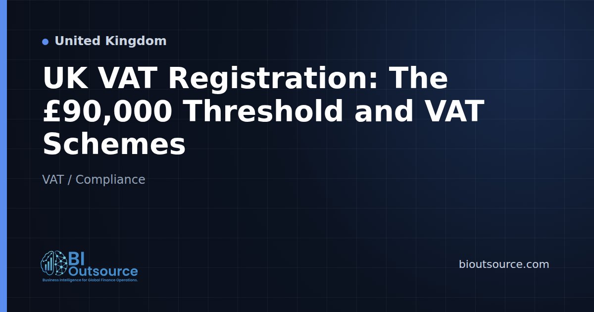 UK VAT Registration: The £90,000 Threshold and VAT Schemes